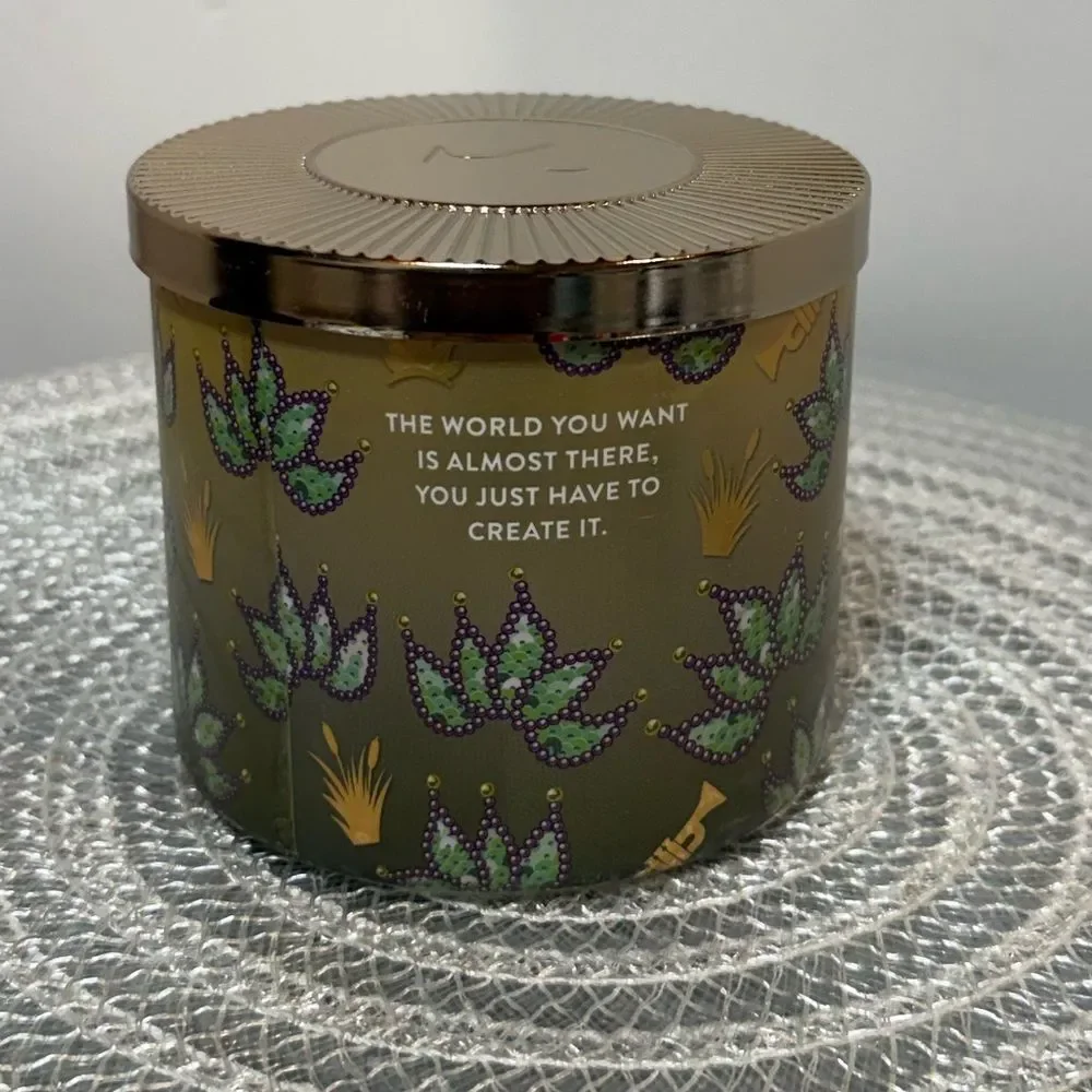 BBW Disney Tiana 3 Wick Scented Candle NWT